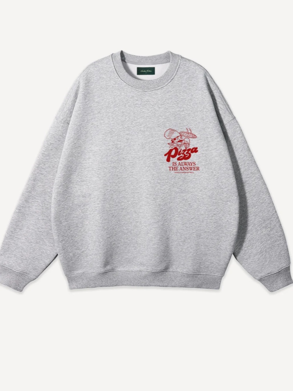 Another cotton Angelo’s pizza is always the answer boxy sweatshirt BNWT sz S